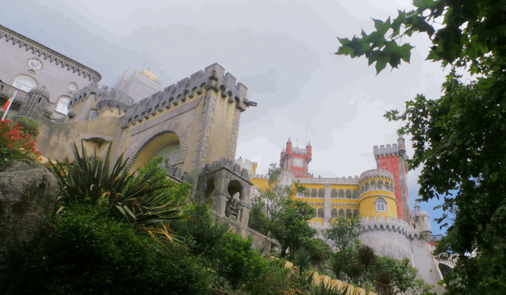 portugal Sintra palace angled